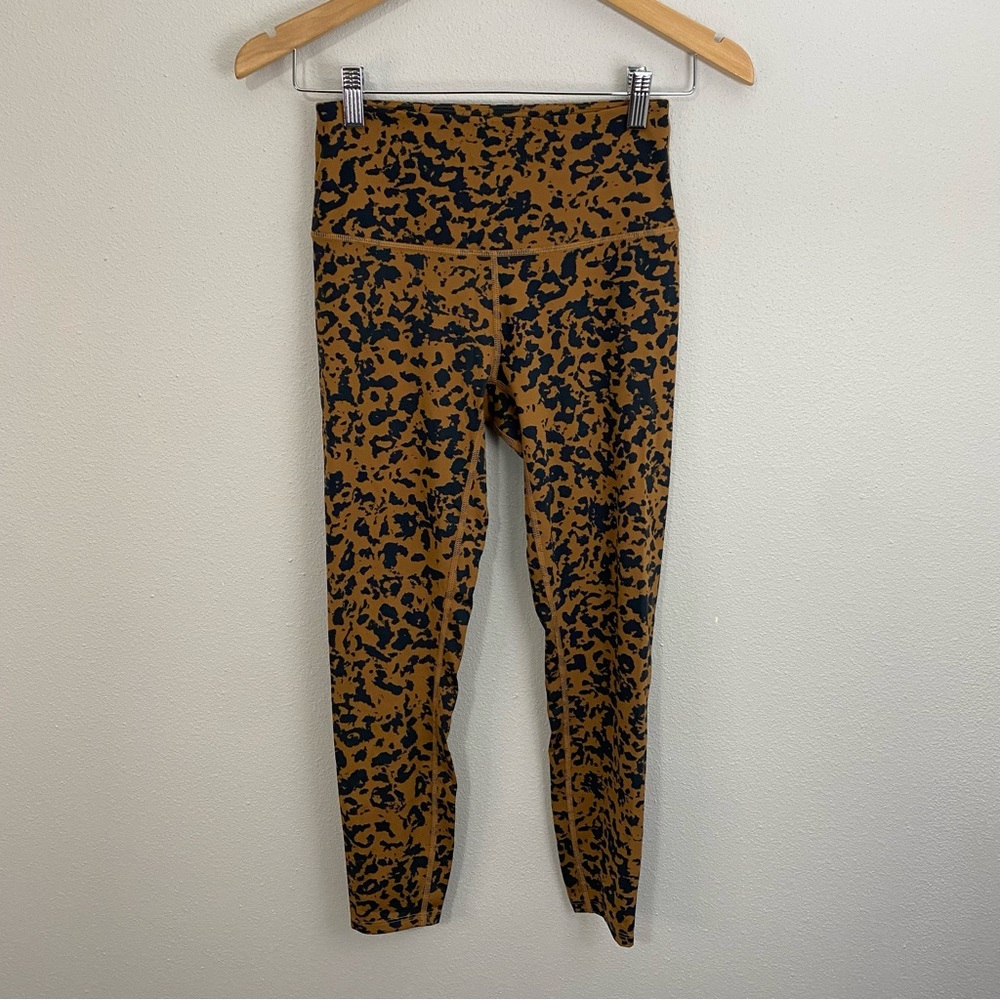 Varley Cheetah Print Leggings Woman's Size Small